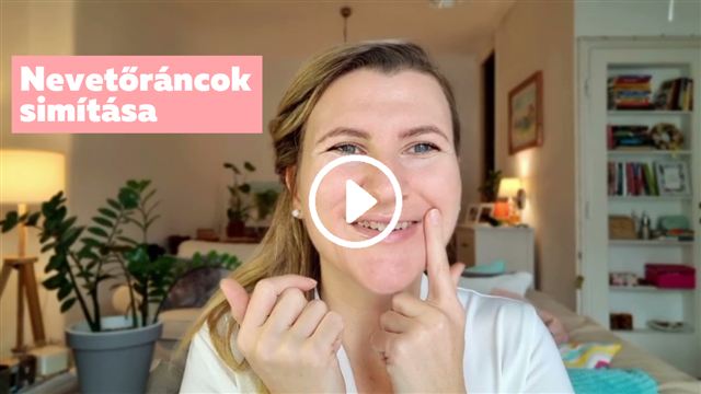 Nevetőráncok simítása gyakorlat